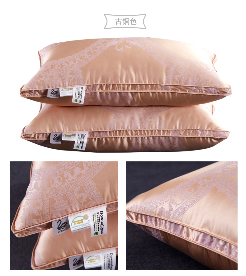 Tất cả các mùa khách sạn xuống gối năm sao chuyên dụng ngỗng trắng xuống gối đơn giúp khách ngủ - Gối gối cao su non cho trẻ sơ sinh