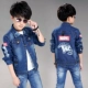 Trẻ em mặc 2018 áo khoác bé trai mùa thu mới mùa xuân và mẫu mùa thu 7 trẻ em lớn 9 trẻ em denim 10 áo khoác 12 tuổi ao phao tre em