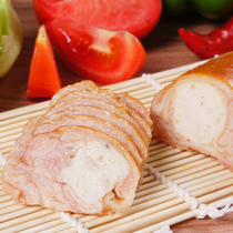 Egg yolk roll Seafood roll skin egg roll Cold dish cold mix semi-finished vegetable room dish cooked convenient catering ingredients fast food