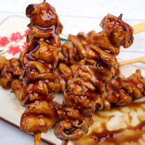 Manic Photos Burning Chicken Leather Strings 5 Strings Charcoal Grilled Sweet Mouth Crisp Leather String Full Cooked Microwave Heated Ready-to-eat Barbecue Ingredients