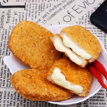 Three-in-one Wanfu cheese sandwich chicken chops 10 pieces 800 grams popping chicken chops hamburger chicken chops commercial fried snacks