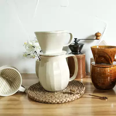 Spot Japan original imported Gwangyang pottery coffee filter pot coffee cup coffee cup