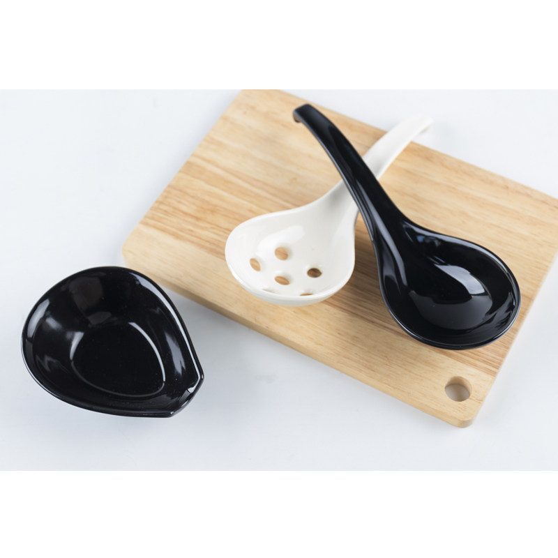 Kookawa Japan House Japan Original Clothing Import Wan Ancient Burning Ceramics Large Soup Leaking Spoon With Bottom Care Suit of Porridge Soup