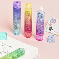 Gradient change with cute double-head type Dot glue correction tape multifunctional mini portable student correction tape