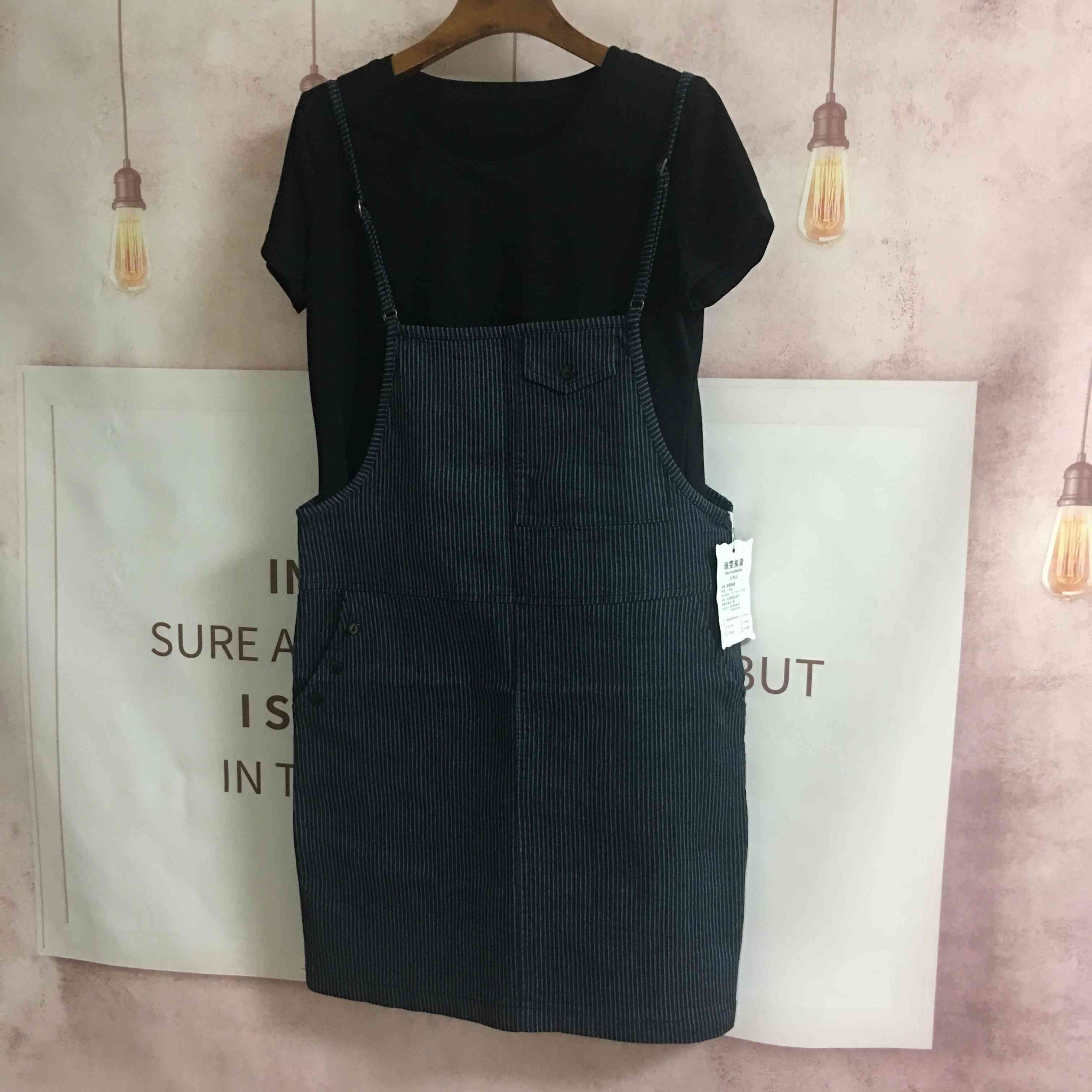 Đầm sọc mới 2018 phiên bản Hàn Quốc mùa hè đầm quây mỏng + Đầm thun hai dây từ sản xuất và bán hàng - Sản phẩm HOT váy 2 dây body