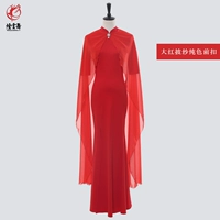 Большая красная пряжка с твердым цветом