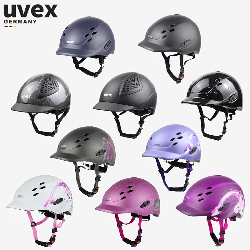 UVEX ドイツ輸入 子供用乗馬ヘルメット 超軽量 通気性 3D調節可能 乗馬ヘルメット 乗馬キャップ