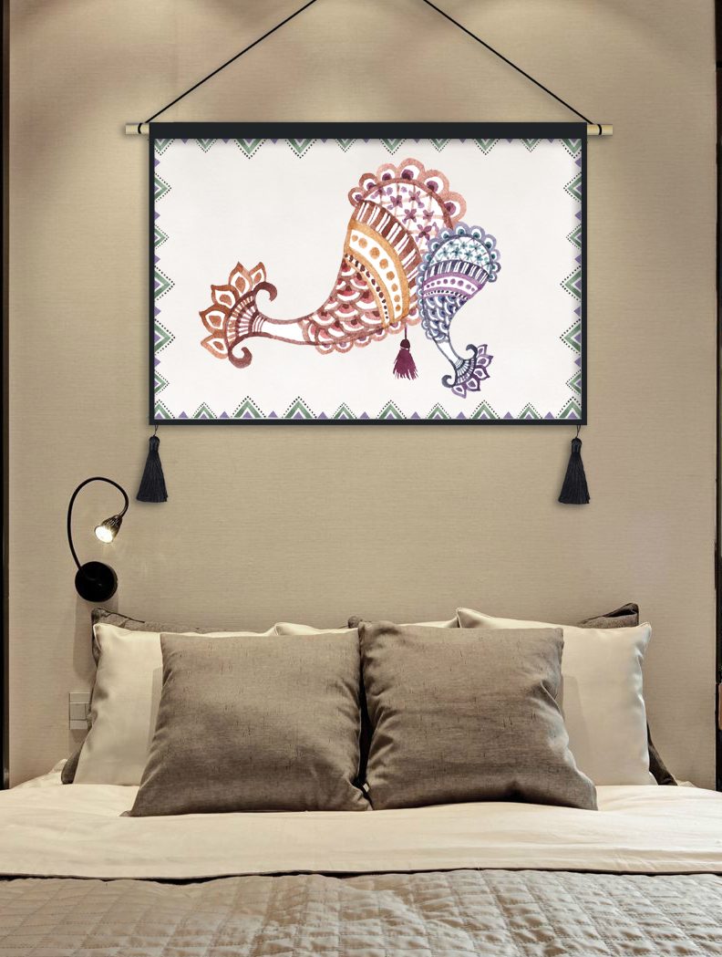 Bohemian tấm thảm trang trí tường tường tranh phòng ngủ phòng khách cạnh giường vải hiên mặt dây chuyền du lịch homestay bức tranh thảm decor treo tường