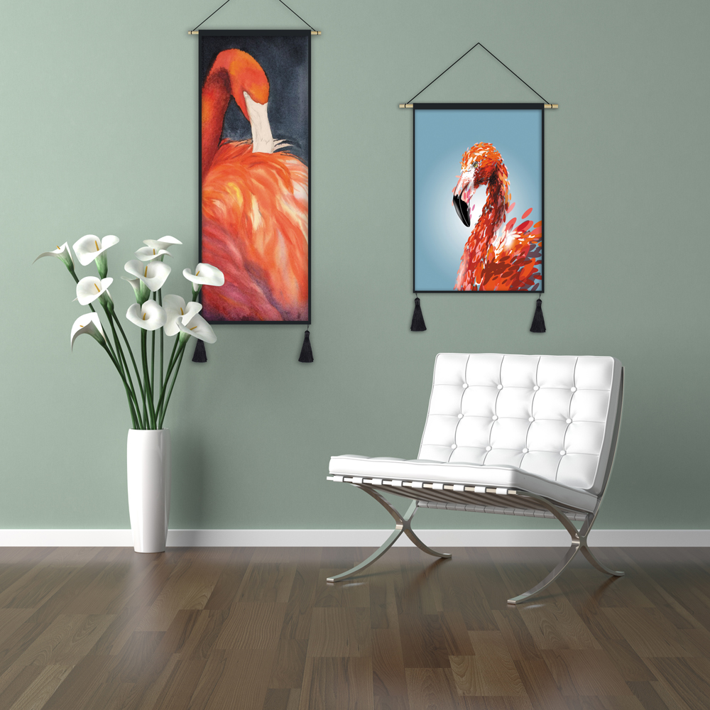 Flamingo ins vải tấm thảm nền treo nền vải giường sống tường phòng chặn vải lối vào bức tranh sơn trang trí - Tapestry thảm treo tường mandala