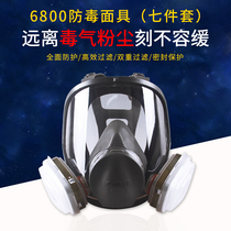6800 gas mask spray painting special full-face mask decoration anti-oil splash anti-acid gas transparent protective mask