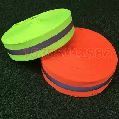 Traffic warning tape, bright reflective webbing, seam reflector, fluorescent webbing, reflective strip, runway, bandwidth, 5cm