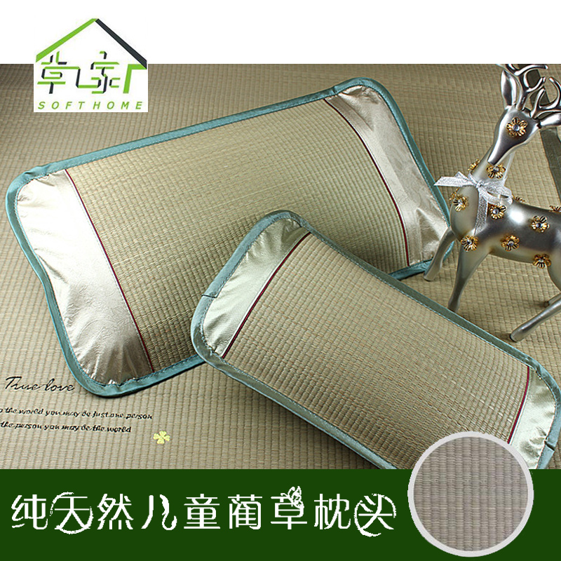 Summer ice silk rush double-sided children's pillow Baby baby summer cool pillow Kindergarten tea pillow pillow core