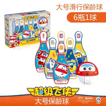 Ojie Super Flying Man Childrens Sliding Bowling Toy Set Large Tumbler Parent-Child Indoor Baby Toys