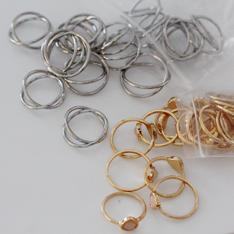 Bague mixte OTHER   en Alliage argent plaque plaque or - Ref 3088381 Image 3