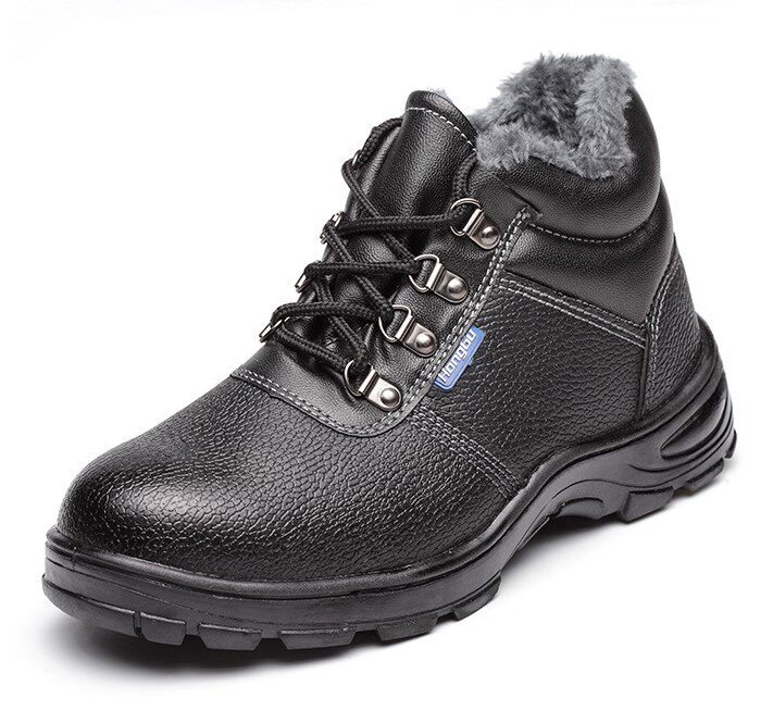 Protective Worksite Mechanical Shoes Ladle Head Anti-Puncture Resistant High Temperature Resistant Wear Resistant High Cylinder Autumn Winter Cotton Shoes Lao Shoes Palate