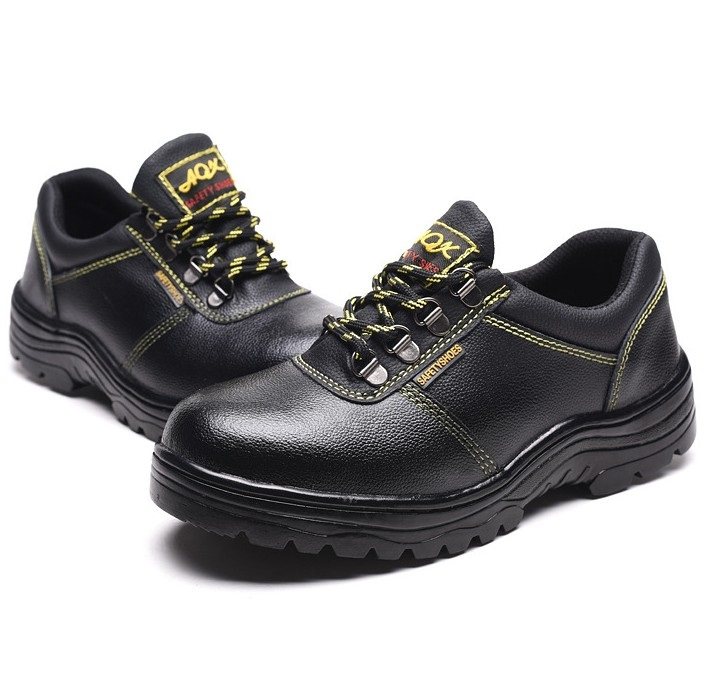 New anti-smash anti-static anti-slip embossed cow leather rubber bottom steam Jianhua oil Electric Tsukuba shoes