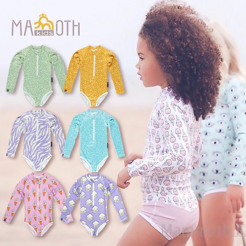 Dutch Beach Bandits UPF50 Children Women's Treasure Sunscreen Beach Clothes Girls Long Sleeve One-piece Swimsuit