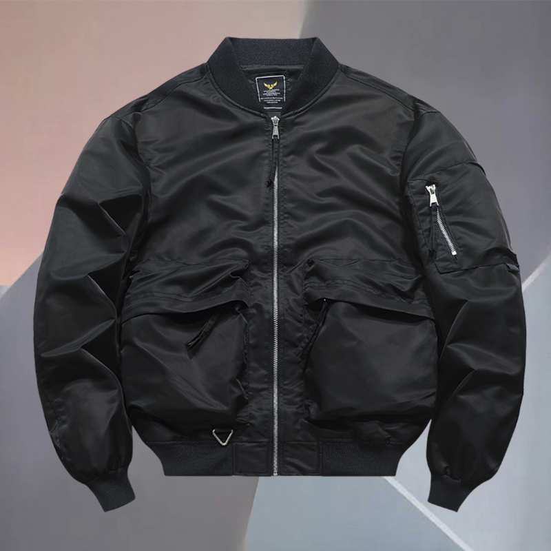 2026 Spring and Autumn New Trendy Brand Air Force Ma1 Pilot Jacket Men's Coat Baseball Uniform High-End Retro Cotton Jacket