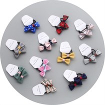 Childrens hair accessories leather band fashion bow hair rope Female baby hair less braids do not wrap hair A pair of prices