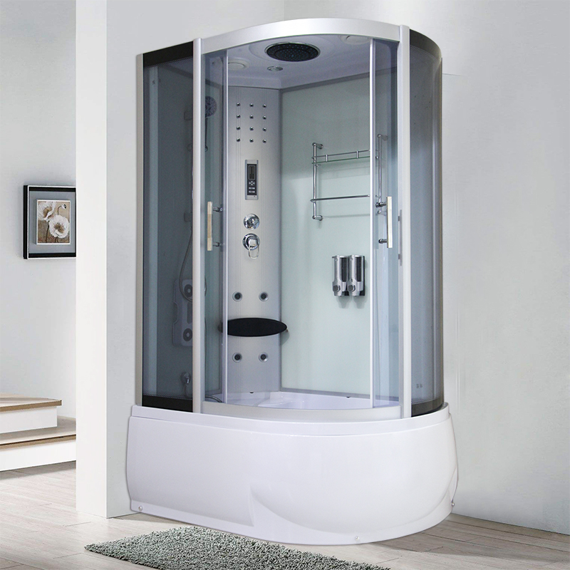 Integral shower room Steam sauna room L-shaped bathroom Tempered glass bath room backplane bath room Bath room