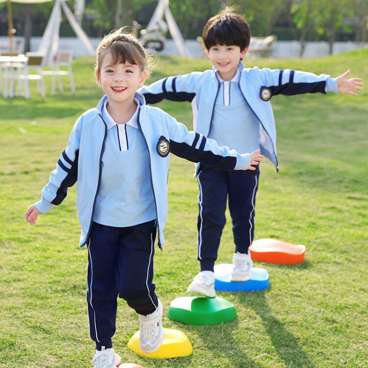 Kindergarten garden uniform spring and autumn long-sleeved suit primary school uniform sports three-piece children's class uniform shopkeeper recommended