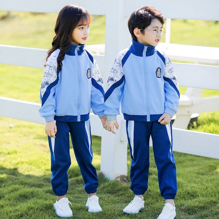 Kindergarten Garden Clothing Spring Autumn Suit Children Class Uniforms Inglém Wind Elementary School Uniforms Sports Suit Sports Suit Summer Heat Sale