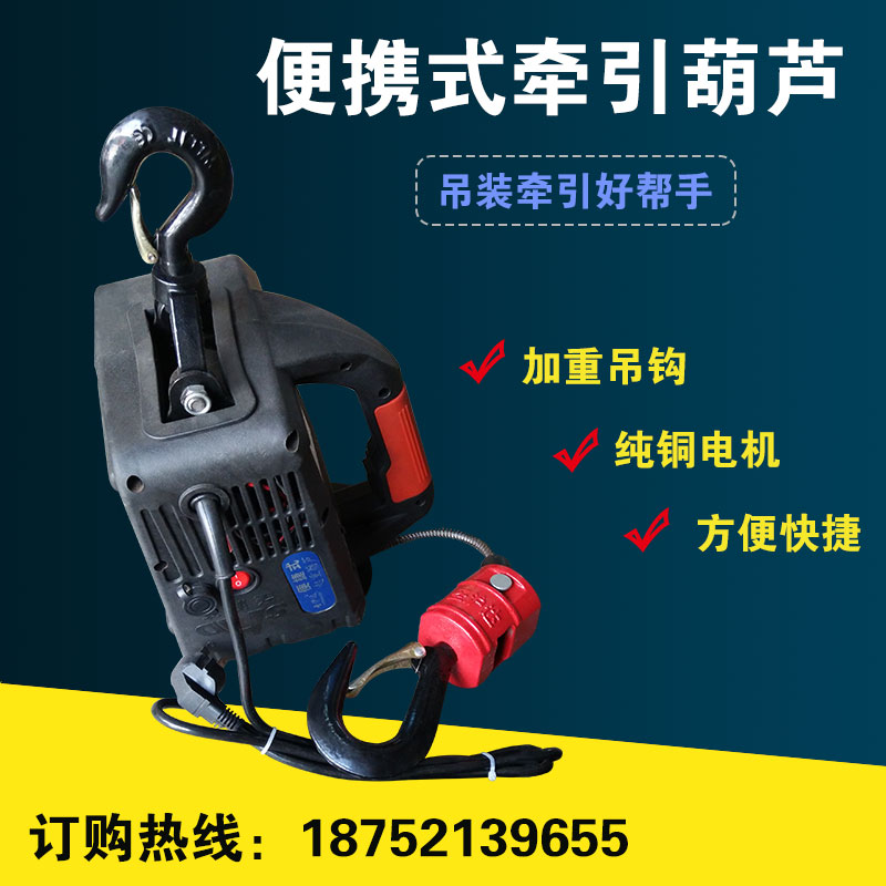 220 New V household hoist micro - crane lift electric crane hanging pull machine