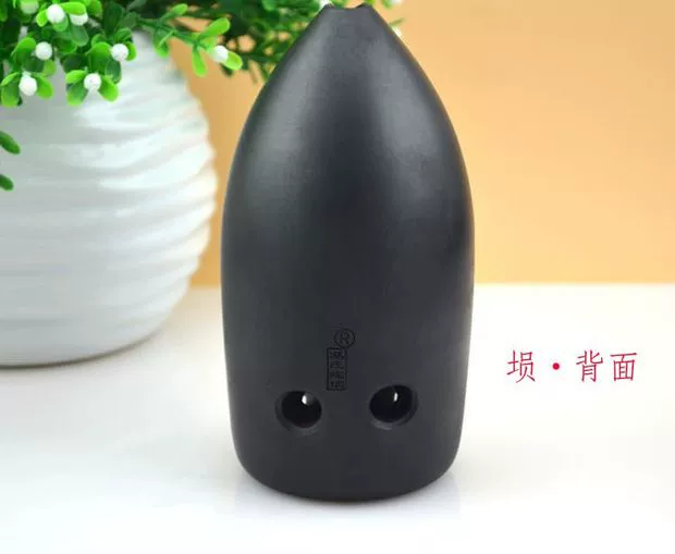 Feng 埙 Giá đỡ bút mười lỗ 10 lỗ Tao pottery gốm đen 枉 gửi 6 lỗ nhỏ nhạc cụ Ocarina - Nhạc cụ dân tộc