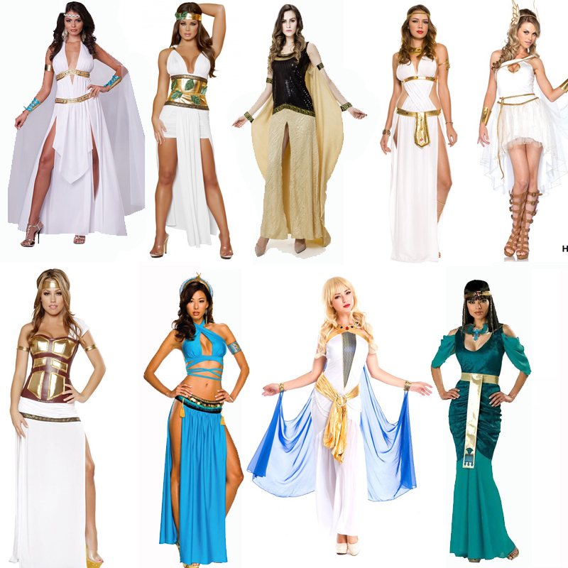 Sexy lingerie Halloween Halloween costume white Arabian dress Greek goddess Egyptian queen costume