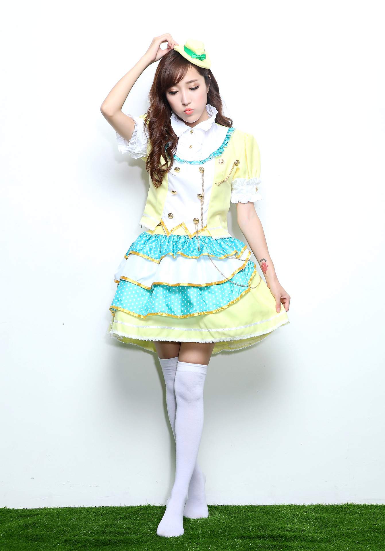 Cosplay tình yêu mới trực tiếp dịch vụ hàng ngày bao gồm trang phục trái cây Dongjo Hy Lạp đầy đủ nhân viên cos quần áo đầy đủ bộ - Cosplay cosplay nam