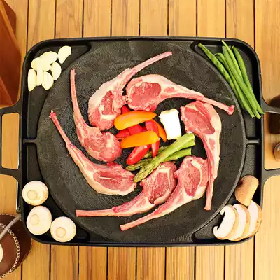 Korean barbecue pan Xingsen same teppanyaki maitanishi barbecue barbecue non-smoking non-stick barbecue cooker induction cooker gas