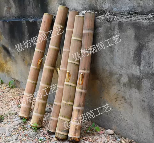 Бамбуковая табачная трубка без краски версии натурального бамбука около 60 длинных калибров около 6 см, без краски, без масла доставки в Гуандун Smoke Silk