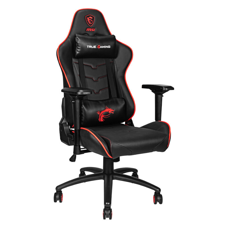 Microstar (MSI) Electric Racing Chair Computer Chair Gaming Chair Body Ergonomics Chair Electric Racing Chair Dragon Soul Black Red