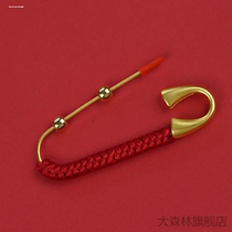 Artifact button snap-back accessory overalls waistline modified into small sheets plastic paper clip collar safety pin cartoon