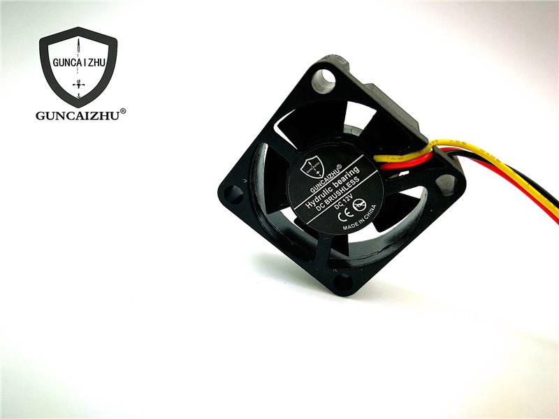 New 3510 3010 2510 hydraulic 3.5/3/2.5cm motherboard graphics card 12V three-wire speed measuring cooling fan