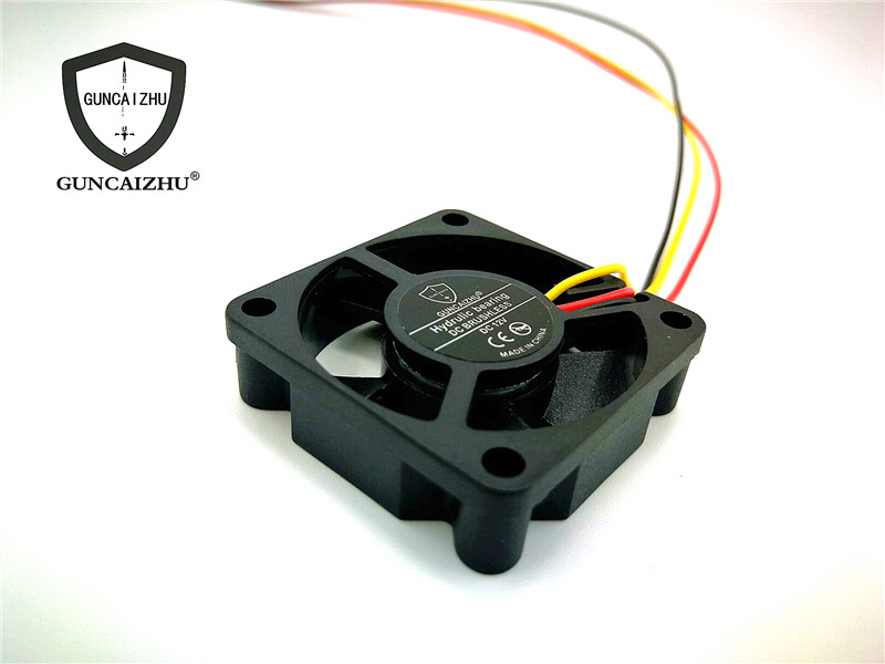 New 3510 3010 2510 hydraulic 3.5/3/2.5cm motherboard graphics card 12V three-wire speed measuring cooling fan