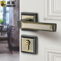Eagle Shield American door lock European black red bronze indoor door lock split lock bedroom solid wood door lock