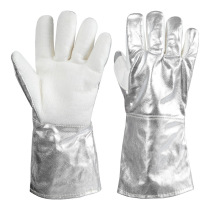 Junyu SF533-36 aluminum foil heat-insulating gloves resistant to high temperature 350 degrees forging smelting welding and spatter protection gloves
