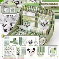 [Panda to Zhen Set] Bean Paste Green/Send 6 Panda Pen+4 Panda Знаки (200 листов) +6 полоса коррекции +4 флуоресцентная ручка+магнитный зажим+8 -фут набор+2 зажима Panda+2 подвеска Panda+кулон+брош +брош+брош+брош+брош+брош+брош+брош+брош+брош+брош+брош+брош+брош+брош+брош+брош+бруко+наклейка с пандой.