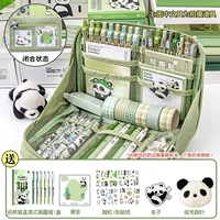 [Эксклюзивный набор Panda] Компания Bean Paste Green/Отправить 6 Panda Pen+Panda Nice Sign+Panda Brooch+Panda Clip+Panda Sticker