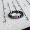 South Africa Shujulai Mud Royal Purple Bucket Beads Black Shu Millet Beads Ring (Shu Ning) g/AZB17468