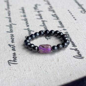 South africa shujulai mud royal purple bucket beads black shu millet beads ring (shu ning) g/azb17468