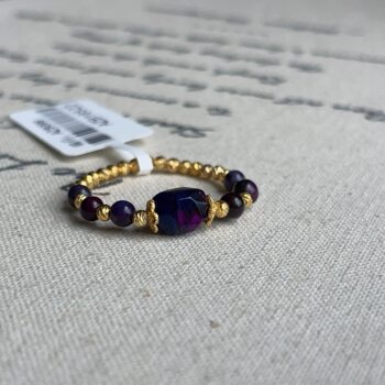 South africa shujulai symphony diamond cut millet bead ring/s925 (embroidered curtain) azb16522