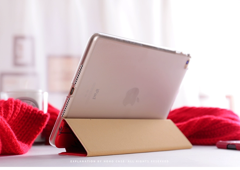 ipad air2 2018 mới pro11 Nhật Bản và Hàn Quốc bảo vệ tay cẩu mini bay đỏ 4 vỏ táo mini5 9,7 inch tablet a1893 sân khấu 10,5 mỏng da giấc ngủ thương hiệu nổi tiếng - Phụ kiện máy tính bảng ốp lưng ipad 10.2