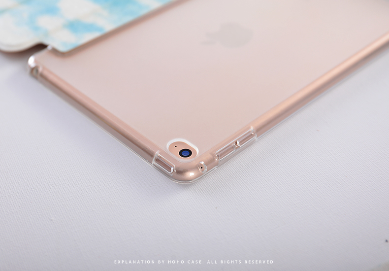 ipadair2保护套2018新款ipadpro10.5蓝色水彩