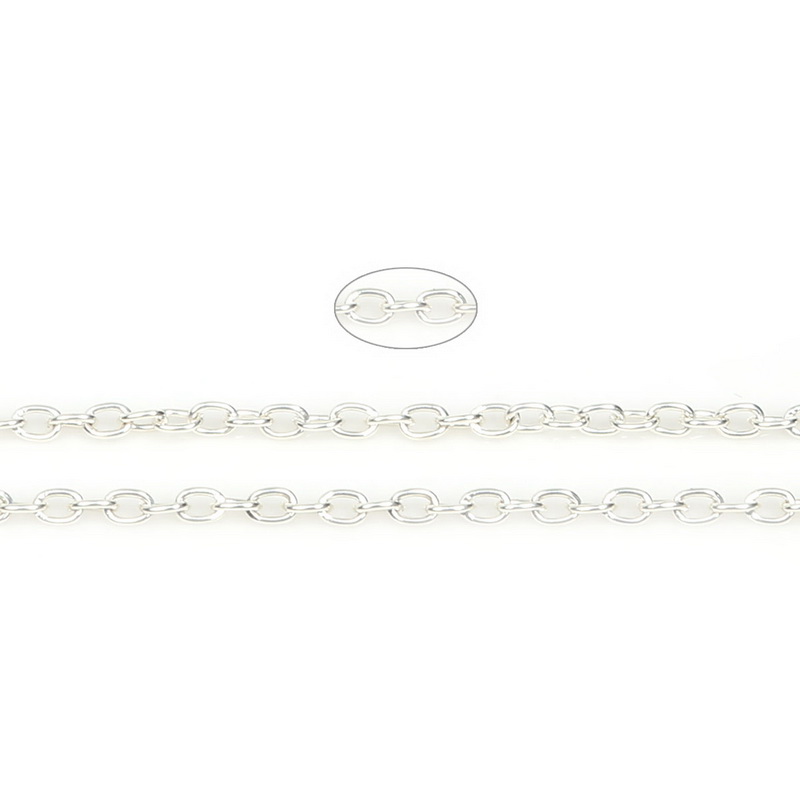 5 m giá handmade bông tai ngọc trai chuỗi kim loại vòng cổ bông tai tai clip trang sức phụ kiện chuỗi mở rộng - Vòng đeo tay Clasp dây đeo tay
