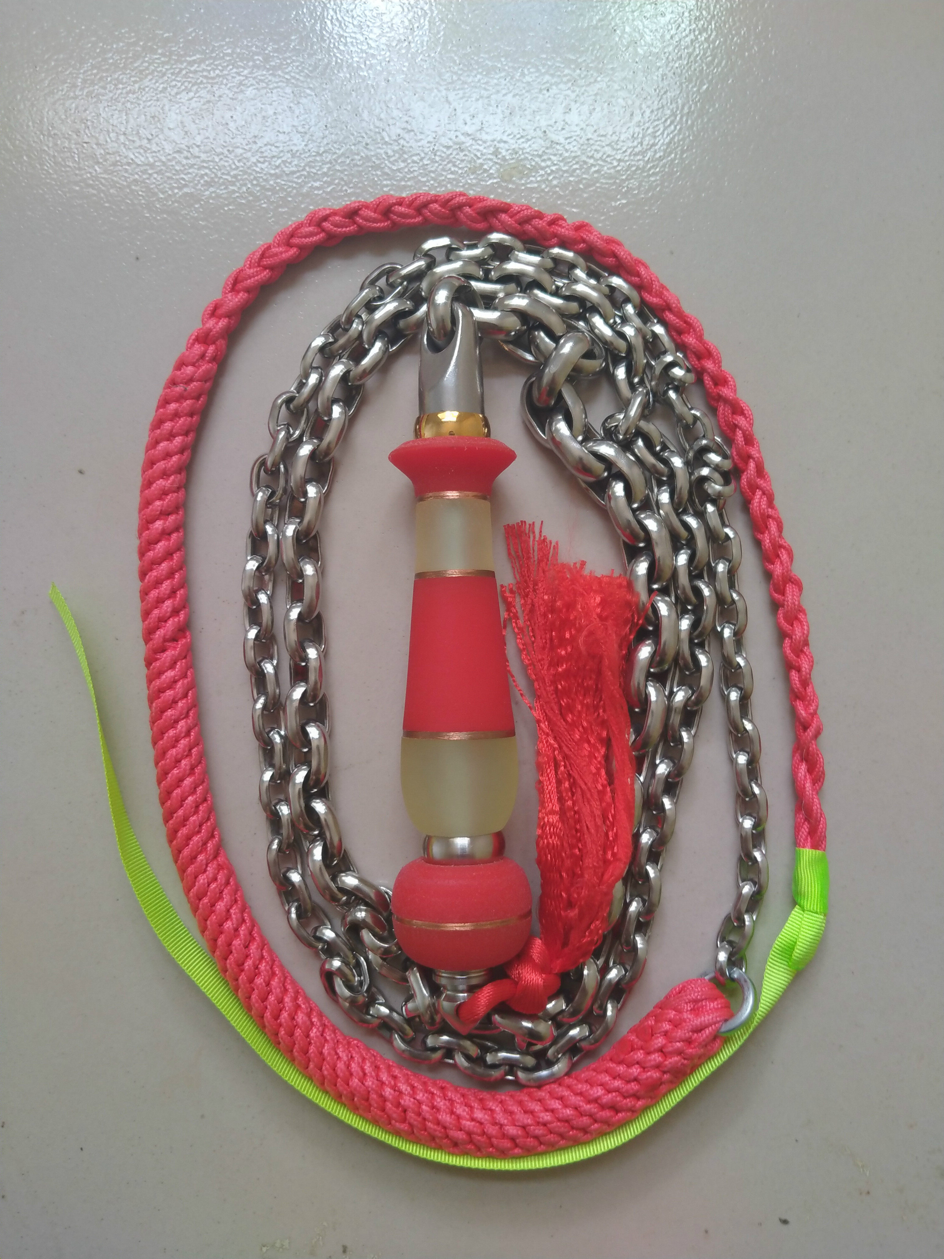 Fitness Whip Kirin whip Whip Stainless Steel With Tattooed Chain Subbull Gluten Handlebar-Taobao