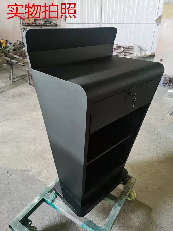 New stainless steel podium real estate reception desk property report desk reception desk welcome desk speech desk