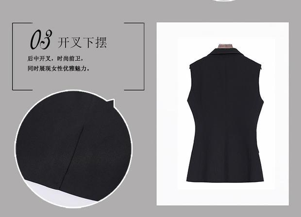 Mã lớn chuyên nghiệp vest nữ màu đen mm200 kg cộng với phân bón để tăng tay áo vest áo khoác dài nữ
