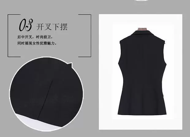 Mã lớn chuyên nghiệp vest nữ màu đen mm200 kg cộng với phân bón để tăng tay áo vest thời trang trung niên nữ cao cấp 